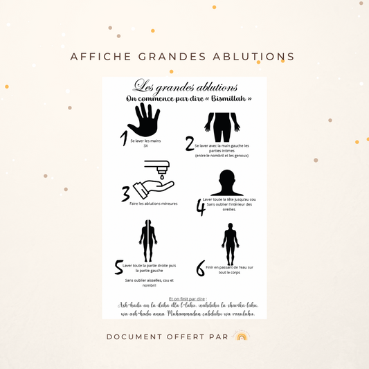 Affiche grandes ablutions